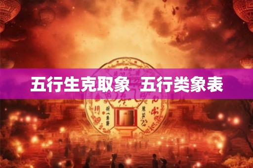 五行生克取象  五行类象表
