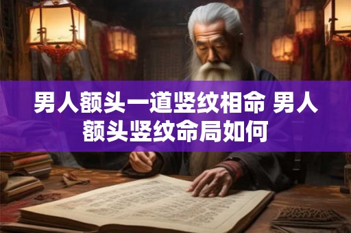 男人额头一道竖纹相命 男人额头竖纹命局如何