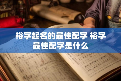 裕字起名的最佳配字 裕字最佳配字是什么