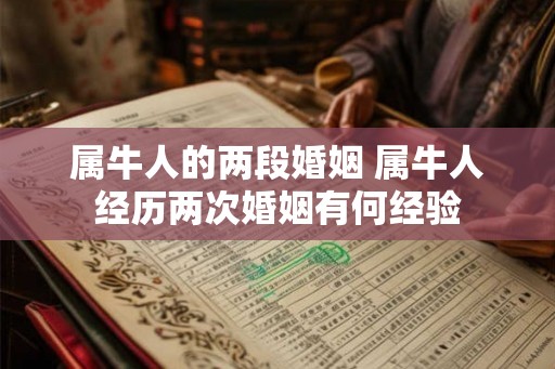 属牛人的两段婚姻 属牛人经历两次婚姻有何经验