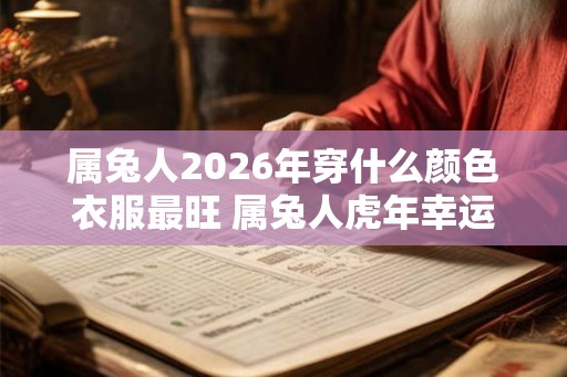 属兔人2026年穿什么颜色衣服最旺 属兔人虎年幸运色是什么