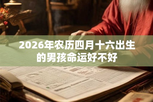 2026年农历四月十六出生的男孩命运好不好 2026年农历四月十六出生的男孩命运好不好