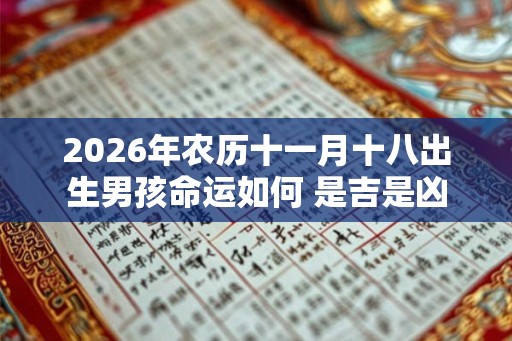 2026年农历十一月十八出生男孩命运如何 是吉是凶