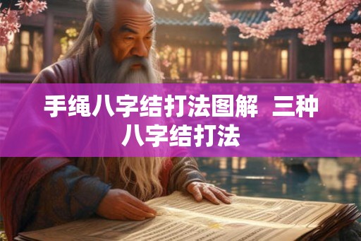手绳八字结打法图解  三种八字结打法