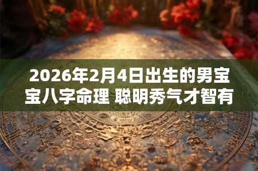 2026年2月4日出生的男宝宝八字命理 聪明秀气才智有余