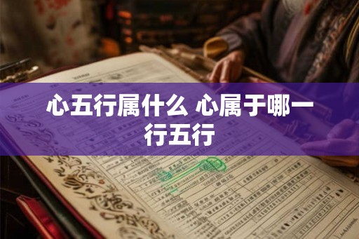 心五行属什么 心属于哪一行五行
