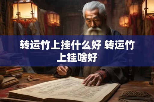 转运竹上挂什么好 转运竹上挂啥好