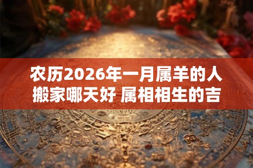 农历2026年一月属羊的人搬家哪天好 属相相生的吉日