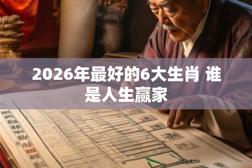 2026年最好的6大生肖 谁是人生赢家 2026年最好的6大生肖 谁是人生赢家