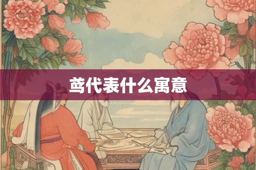 鸢代表什么寓意 鸢代表什么寓意