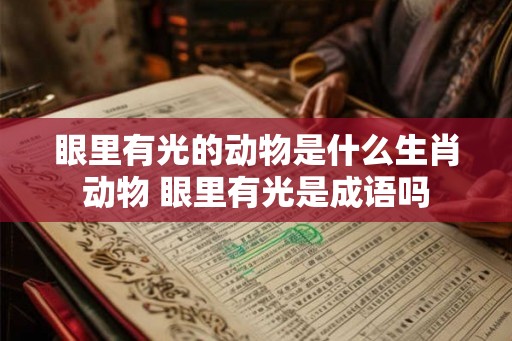 眼里有光的动物是什么生肖动物 眼里有光是成语吗