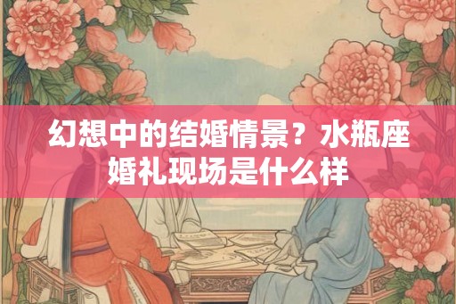 幻想中的结婚情景？水瓶座婚礼现场是什么样