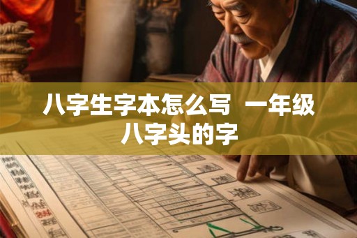 八字生字本怎么写  一年级八字头的字