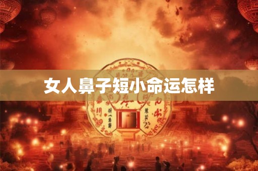 女人鼻子短小命运怎样