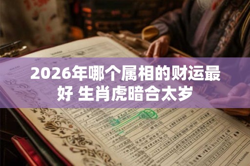 2026年哪个属相的财运最好 生肖虎暗合太岁