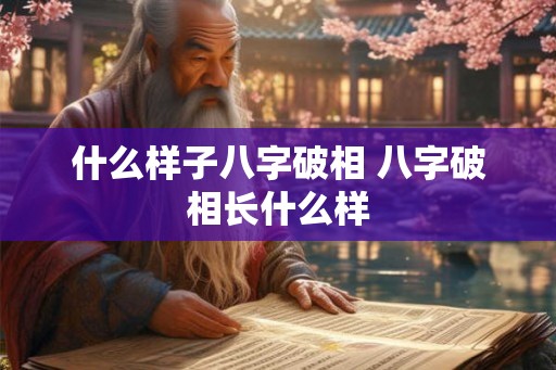 什么样子八字破相 八字破相长什么样