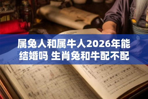 属兔人和属牛人2026年能结婚吗 生肖兔和牛配不配