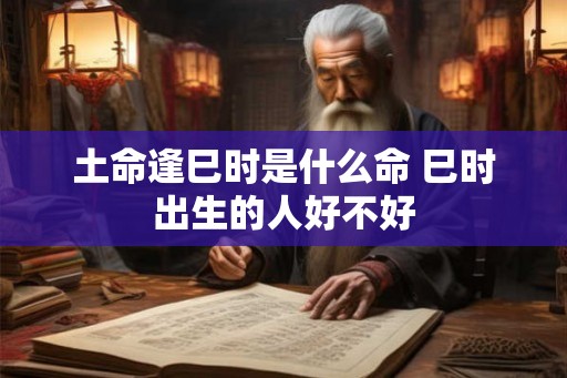 土命逢巳时是什么命 巳时出生的人好不好