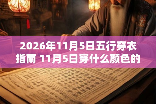 2026年11月5日五行穿衣指南 11月5日穿什么颜色的衣服