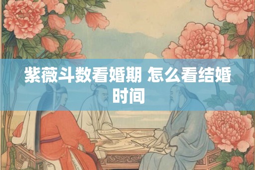 紫薇斗数看婚期 怎么看结婚时间 紫薇斗数看婚期 怎么看结婚时间