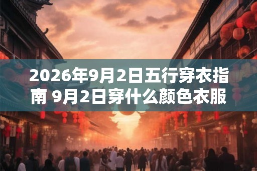 2026年9月2日五行穿衣指南 9月2日穿什么颜色衣服