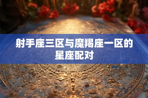 射手座三区与魔羯座一区的星座配对