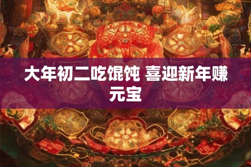 大年初二吃馄饨 喜迎新年赚元宝