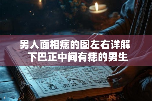 男人面相痣的图左右详解  下巴正中间有痣的男生