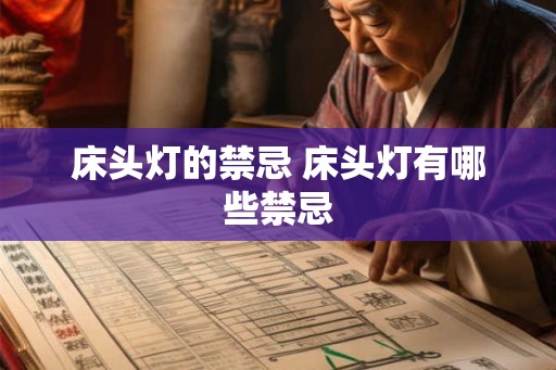 床头灯的禁忌 床头灯有哪些禁忌