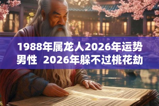 1988年属龙人2026年运势男性  2026年躲不过桃花劫的生肖是