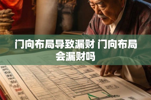 门向布局导致漏财 门向布局会漏财吗
