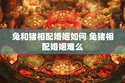 兔和猪相配婚姻如何 兔猪相配婚姻难么