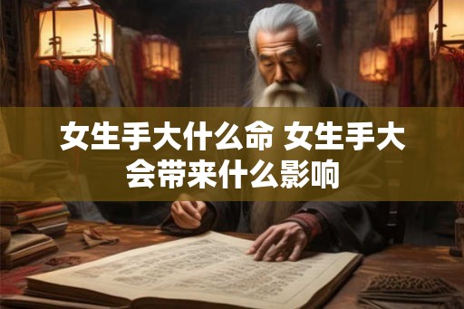 女生手大什么命 女生手大会带来什么影响