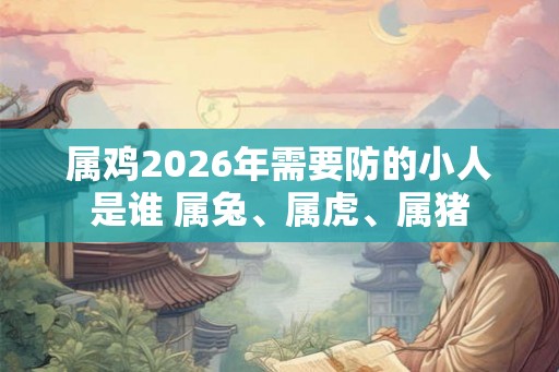 属鸡2026年需要防的小人是谁 属兔、属虎、属猪 属鸡2026年需要防的小人是谁 属兔、属虎、属猪