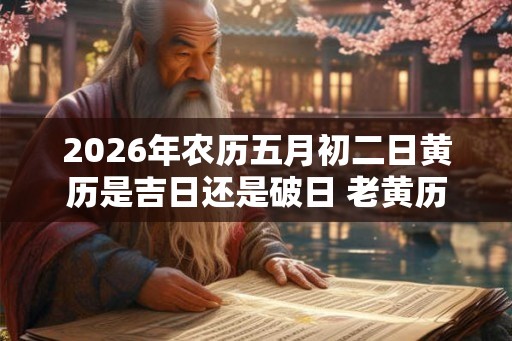 2026年农历五月初二日黄历是吉日还是破日 老黄历查询