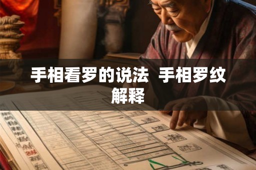 手相看罗的说法  手相罗纹解释