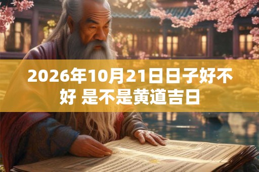 2026年10月21日日子好不好 是不是黄道吉日 2026年10月21日日子好不好 是不是黄道吉日