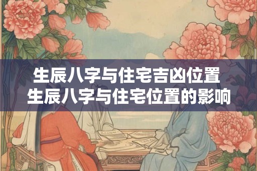 生辰八字与住宅吉凶位置 生辰八字与住宅位置的影响