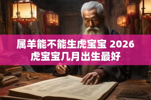 属羊能不能生虎宝宝 2026虎宝宝几月出生最好