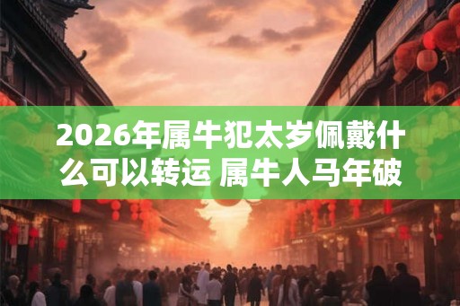 2026年属牛犯太岁佩戴什么可以转运 属牛人马年破太岁注意事项