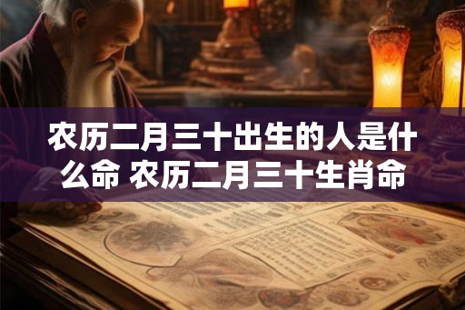 农历二月三十出生的人是什么命 农历二月三十生肖命运如何