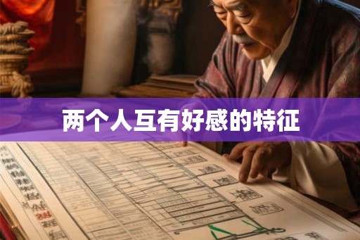 两个人互有好感的特征