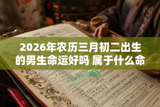 2026年农历三月初二出生的男生命运好吗 属于什么命