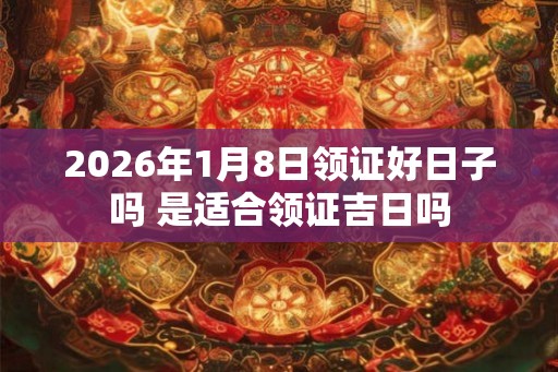 2026年1月8日领证好日子吗 是适合领证吉日吗