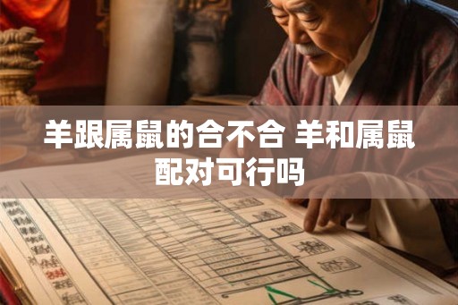 羊跟属鼠的合不合 羊和属鼠配对可行吗