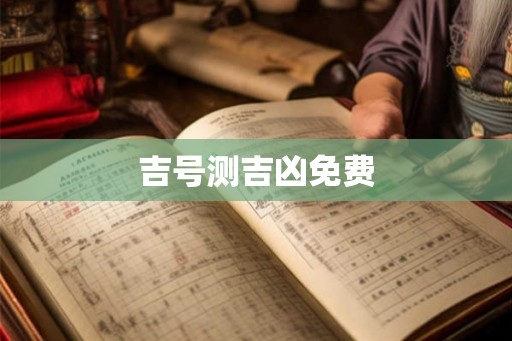 吉号测吉凶免费