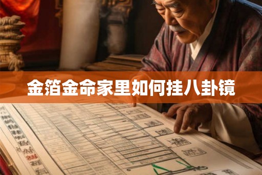 金箔金命家里如何挂八卦镜
