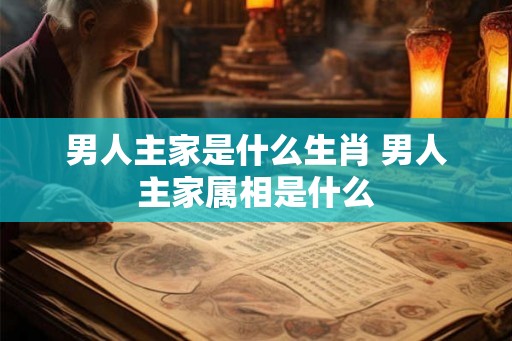 男人主家是什么生肖 男人主家属相是什么
