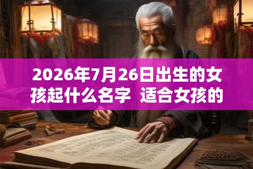 2026年7月26日出生的女孩起什么名字 适合女孩的取名方法 2026年7月26日出生的女孩起什么名字 适合女孩的取名方法