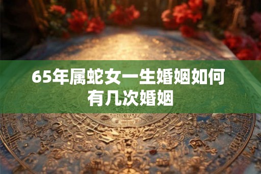 65年属蛇女一生婚姻如何 有几次婚姻 65年属蛇女一生婚姻如何 有几次婚姻